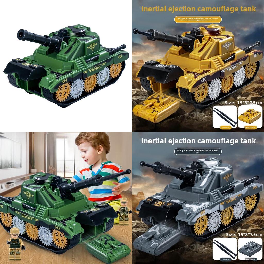 Militärpanzer-Spielzeug für Kinder mit Schwungantrieb für Jungen Geschenk und Entwicklung von Fähigkeiten