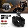 Waterproof Motorcycle Bicycle 7/8" Handlebar Headlight Fog Light ON OFF Switch A