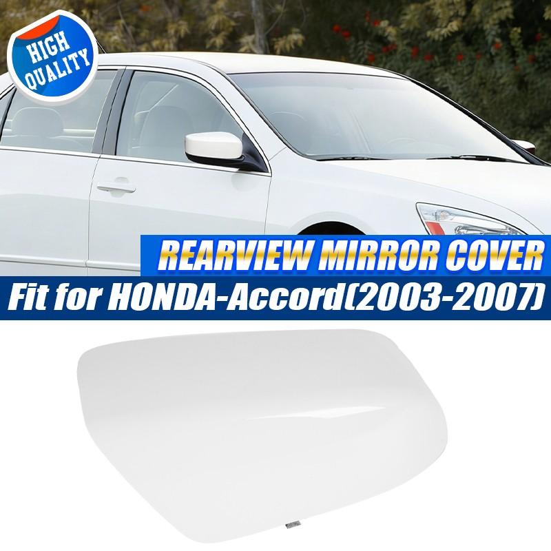 White Right Side Rearview Mirror Cover Cap Shell For 2003-2006 2007 Honda Accord
