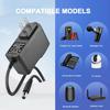 15V 1A~1.5A Adapter Charger Charging Cable Cord For Peak 450A 500A 600A 800A 1000A Auto Battery Booster Jump Starter, Compatible