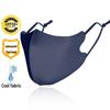 Ice Silk Breathable Sunscreen Mask with Logo - Solid Color, Ear Loop Design