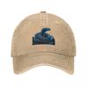 Blue Snake Baseball Cap Beach Outing Sunhat Hat Luxury Brand western Hat Womens Beach Outlet  Unisexs