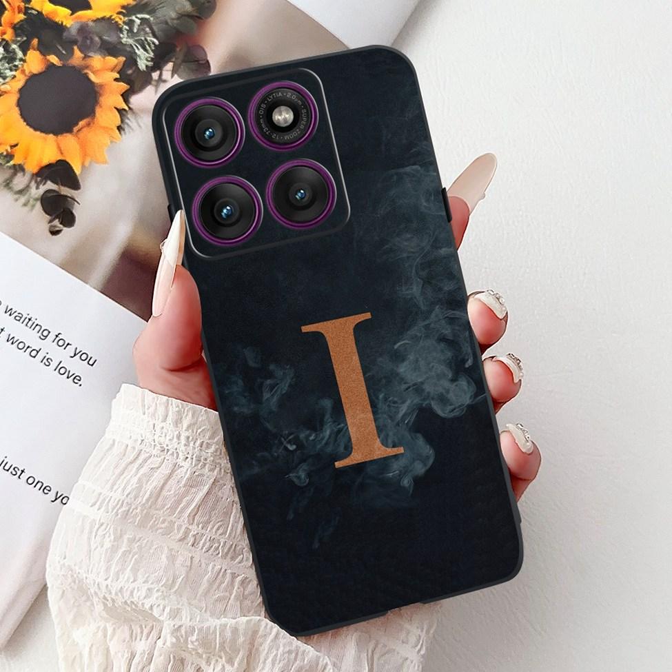 For Motorola Edge 60 Pro Case XT2507-1 Silicone Fashion Luxury A-Z Letters Shockproof Back Cover For Moto Edge 60Pro Phone Case