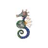Vintage Color Seahorse Light Luxury Fashion Retro Temperament High-end Brooch
