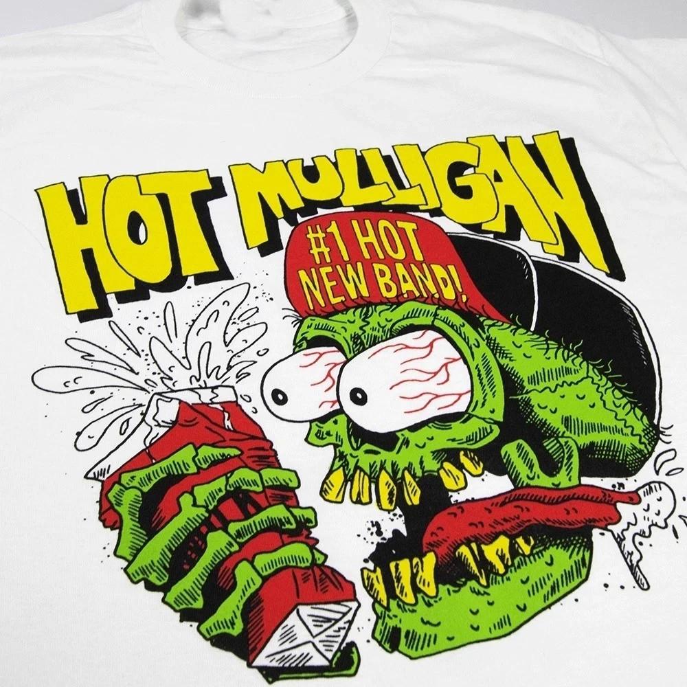 Rare! Hot Mulligan Band Cotton White Shirt Unisex Concert S to 5XL HT197 Unisex T-Shirt XXXXL