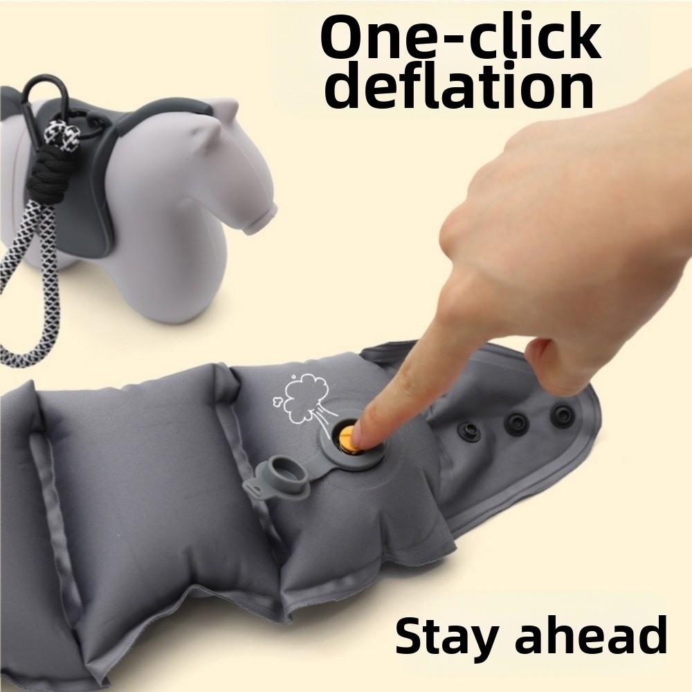 Neck Protection Inflatable Neck Pillow Pressed Inflation Super Light U-shaped Travel Pillow Creative Comfort