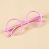 Korean-Style Fashionable Round Frame Decorative Glasses for Kids - No Lenses, Unisex Trendy Glasses for Boys and Girls