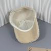 Embroidered Letter Winter Baseball Cap - Adjustable, Warm & Cozy with Soft Fleece Lining, Hand-Washable Polyester - Perfect for Outdoor Activities