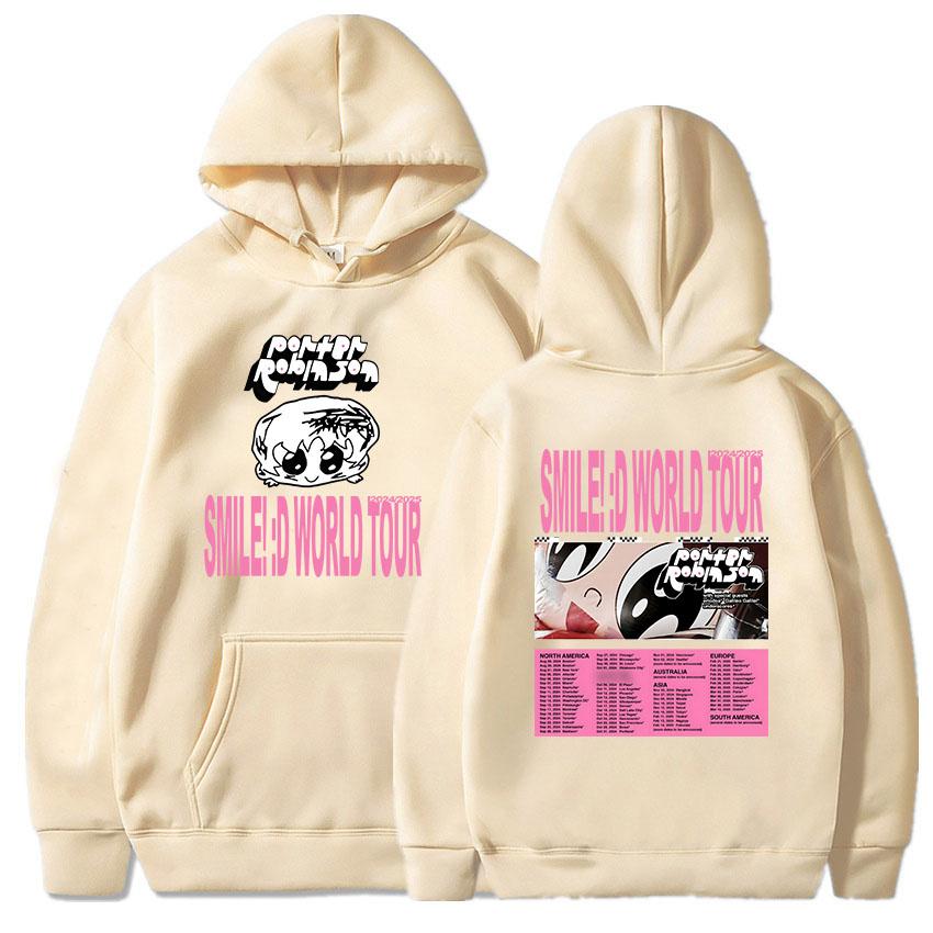 Women Clothes Porter Robinson Smile World Tour Hoodies Sudaderas Para Mujer Long Sleeve Graphic Printing Sweatshirts