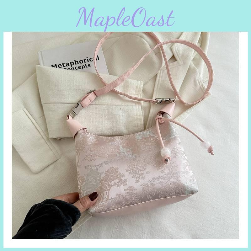 Elegant Chinese Style Handbag For Women 2024 Summer Embroidered Crossbody Bag
