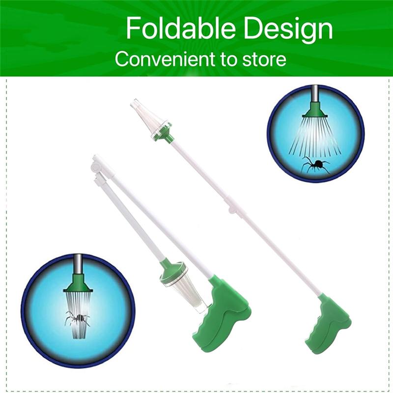AT19-Bug Grabber Spider Grabber Insect Catcher Spider Catcher Long Handled With Foldable Design For Home Office Garden