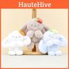 Adorable Plush Bunny Keychain Soft Stuffed Toy Cute Rabbit Bag Charm In Multiple Colors