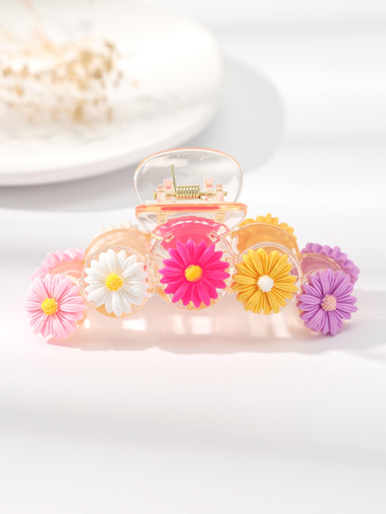 

Molans Multicolor Flower New Grab Hair Clip Female Hair Claw For Woman Hairpin Headdress Hair Clip Temperament Hair Accessories