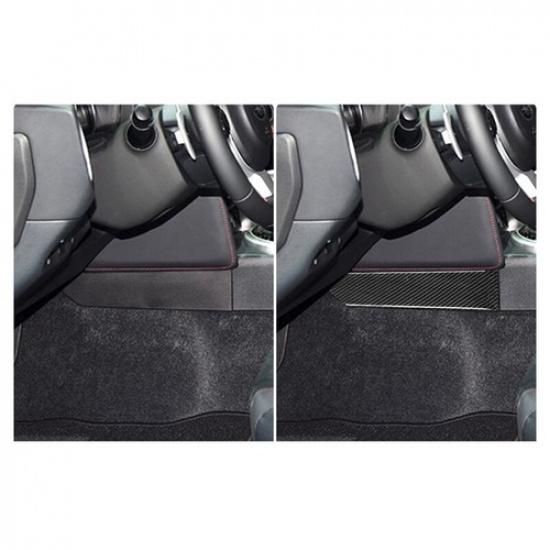 2pcs Carbon Fiber Car Center Gear Shift Box Panel Side Cover For Toyota 86 17-20