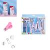 Infant Baby Nail Clippers Kit With Safety Ear Pick Tools And Plastic Materials For Newborns