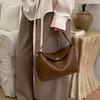 Faux Leather Shoulder Bag Solid Color Women Fashion Crossbody Bag