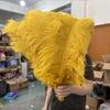 Wholesale Golden Ostrich Feathers Big 15-60CM Ostrich Plume for Wedding Party Home Decor Table Centerpieces Carnival DIY Crafts