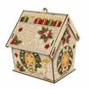 Four-sided DIY Pearl Art Kit Rhinestone 3D House Ornament  Holiday Gift