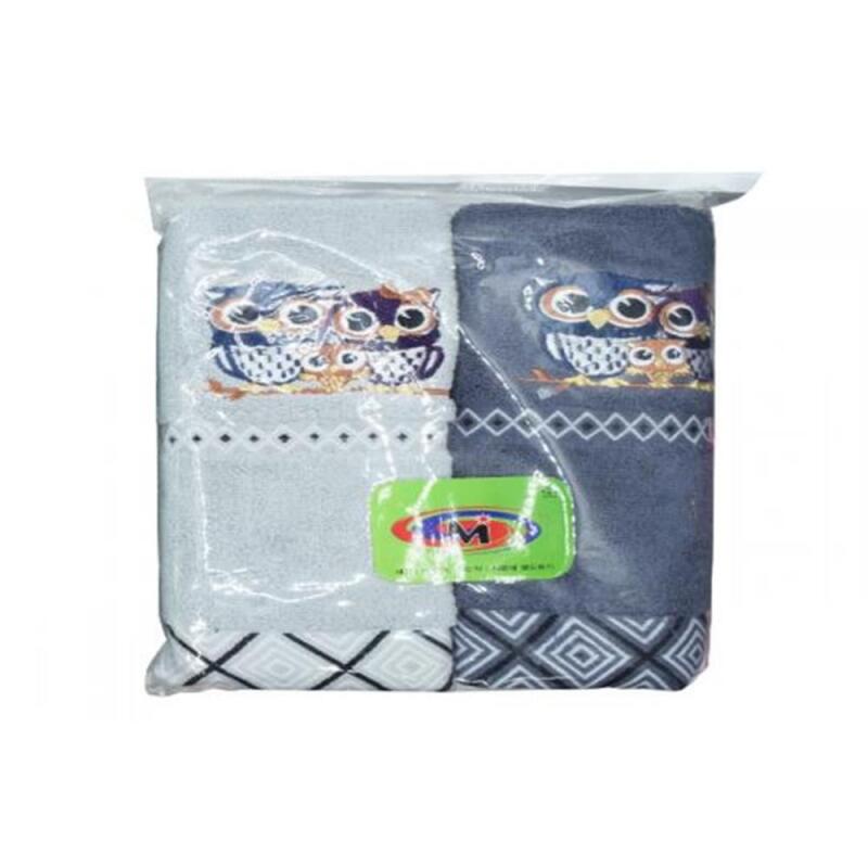Owl Pattern Absorbent Towel 2p Random Color Delivery [WD2EAF1]
