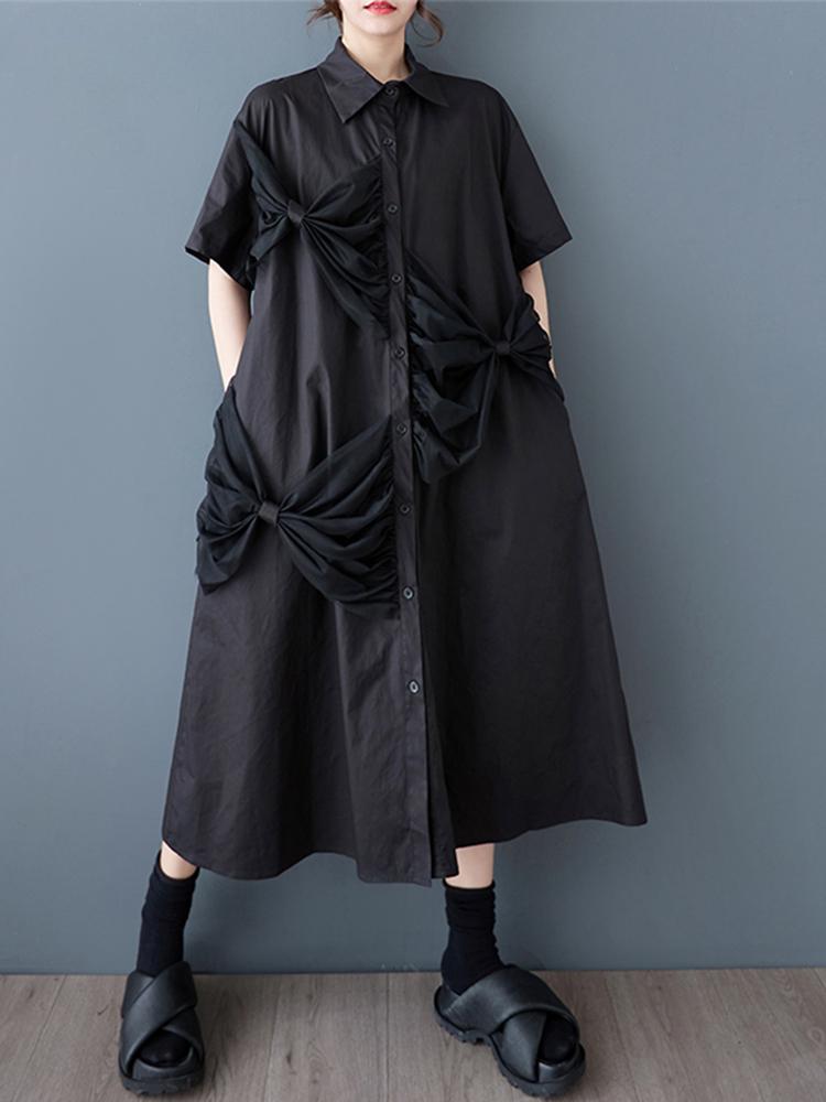 XITAO Patchwork Mesh Single Breasted Dress GYX1565