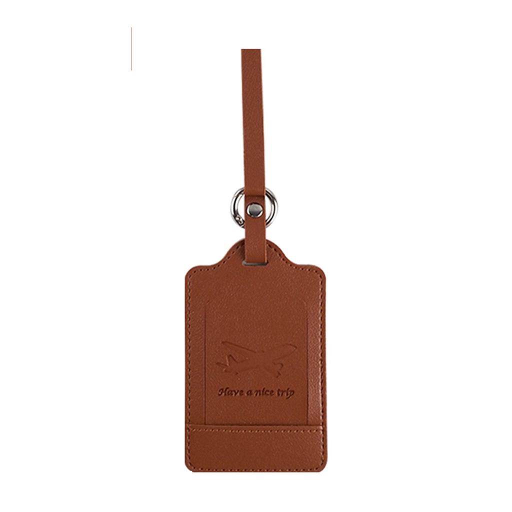 PU Leather Plane Pattern Luggage Tag Honeymoon Wedding Bridal Gift Cute Suitcase Tags for Women Men Travel Accessories