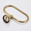 Bronze Oval Antique Brass Towel Holder Bathroom Wall Mounted Round Towel Rings Towel Rack Kitchen Storage Accessories