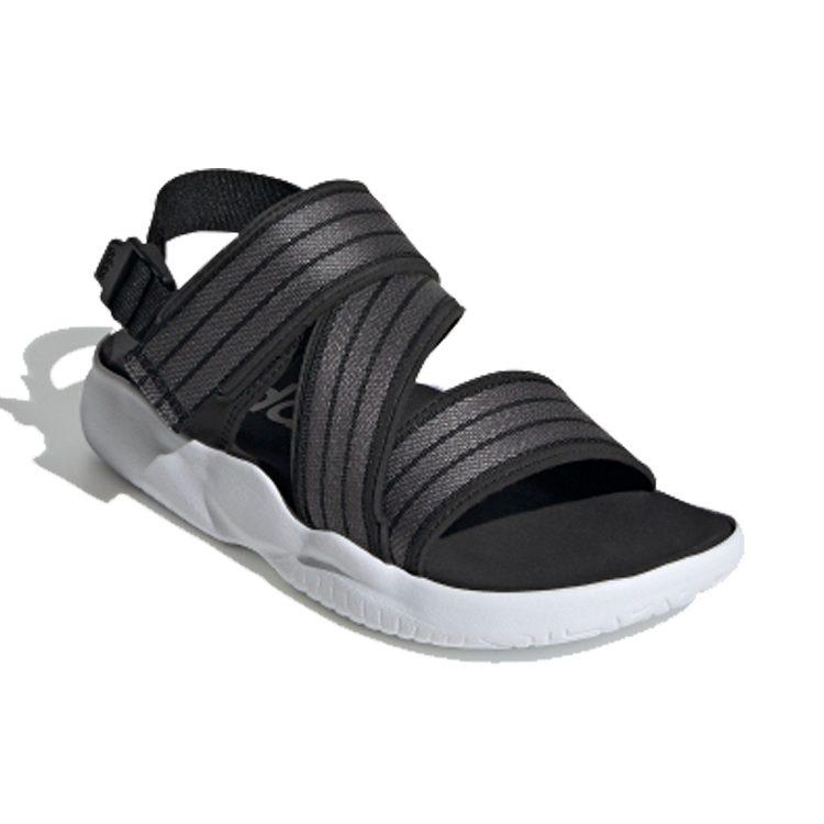 adidas 90s Sandal Velcro Casual Black Gray White Sandals 'Black Grey White' Women's EG7647