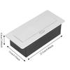 Aluminum Panel Desk Socket EU Socket Desktop Outlet With Cable Plug Hidden Socket  Kitchen Counter