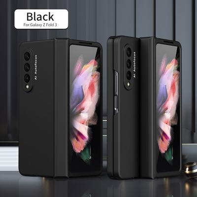 For Samsung Galaxy Z Fold 3 4 5g Hinge Case For Samsung Z Fold 3 Hinge Case Z Fold4 With Front Screen Glass Film Full Armor Case