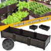 Raised Planter Grow Box Rectangular Flowerpot Elevated Garden Bed Garden Pots & Planters Vegetables Flowers Plants Grow Elevated
