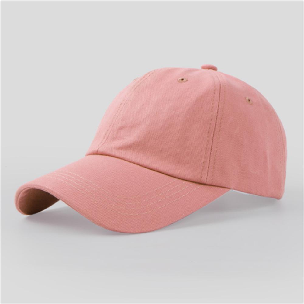 Men Women Fashion Casual Simple Baseball Cap Solid Color Cotton Hat Black Pink White Wine Red Navy Blue