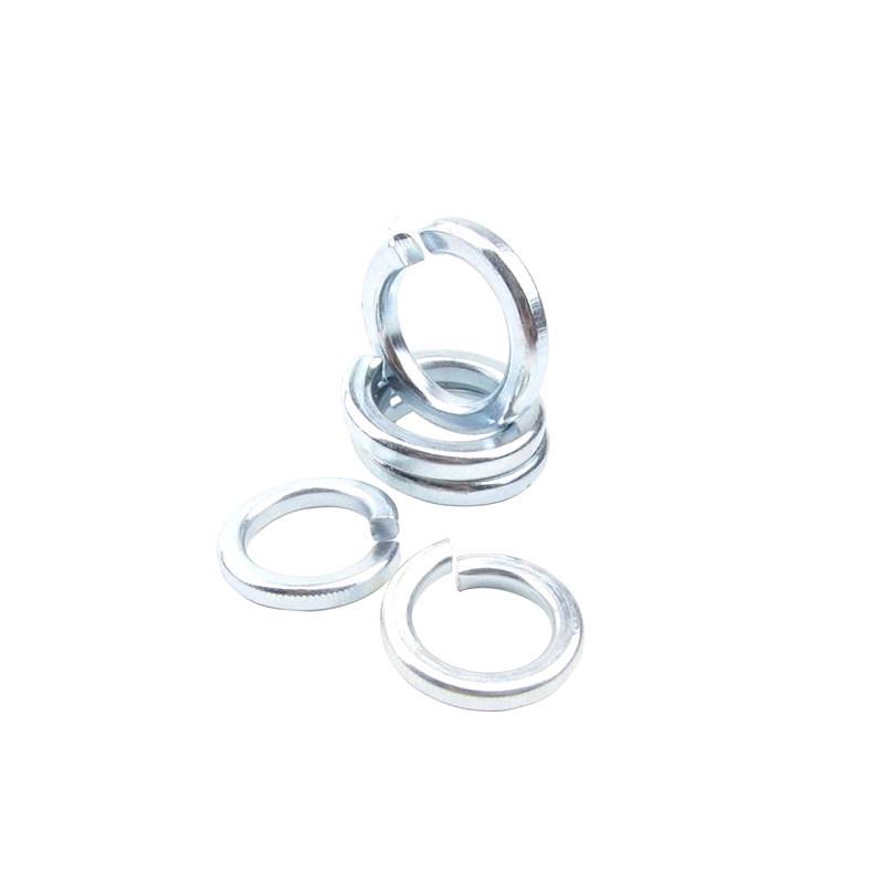 Electroplated 4.8 Grade Galvanized Spring Washer: Open Split Iron Ring M4-M16