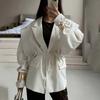 Women's Spring New Fashionable Waist Belted Versatile Suit Jacket