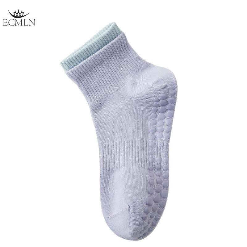 Women's Mid-tube Cotton Socks Pilates Fitness Dance Non-slip Socks Spring and Summer Adult Floor Socks