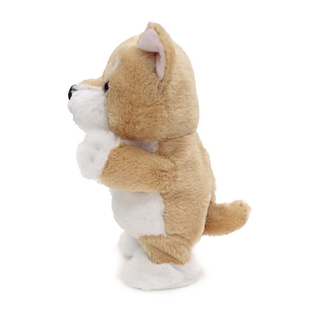 BESTEVER Plush Walking Shiba 49027 Battery-Operated Toy, Talking, Puppy, Inu,