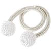 Magnetic Curtain Tiebacks Pearl Ball Home Curtain Buckle European Decoration Weave Clips Rope Straps Holder for Big Drapries
