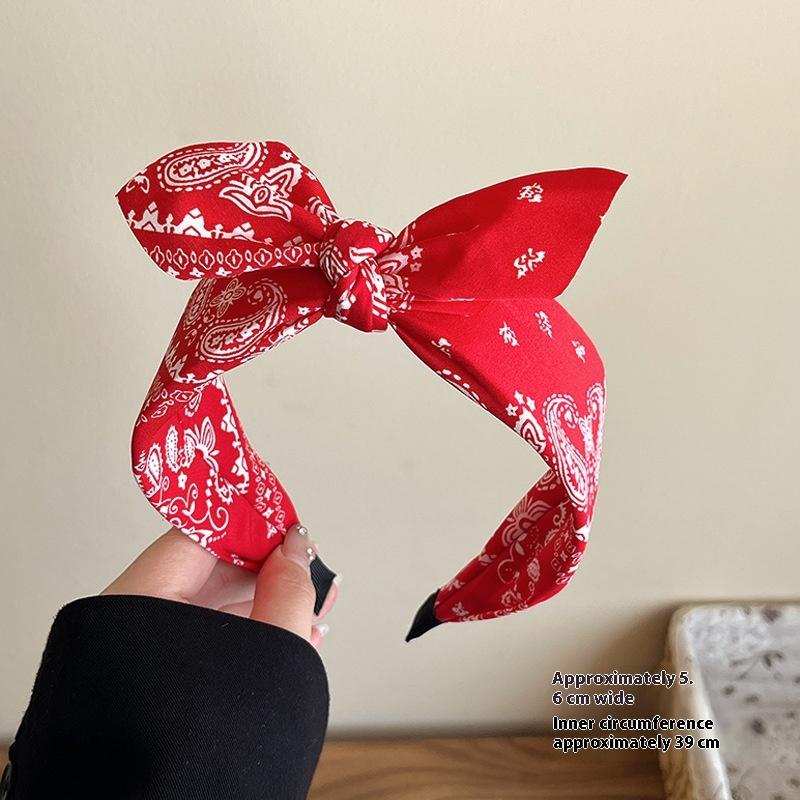 Women'S Cashew Flower Bow Hair Clip Hair Band High-End And Elegant  Headwear Accessories