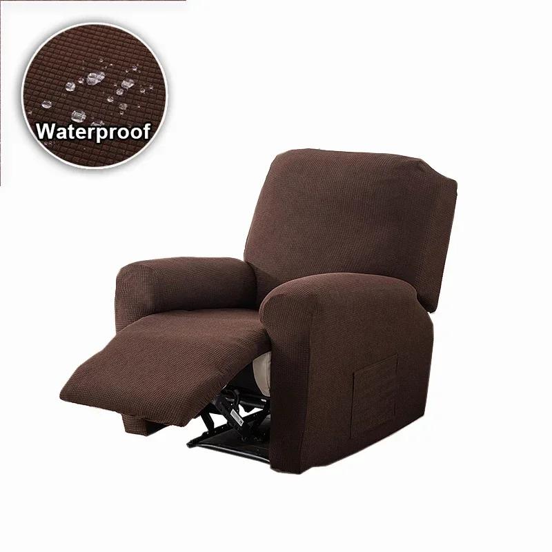 Waterproof Recliner Sofa Cover For Living Room Jacquard Sofa Slipcover Non Slip Armchair Cover Office Home Decor Couch Cover