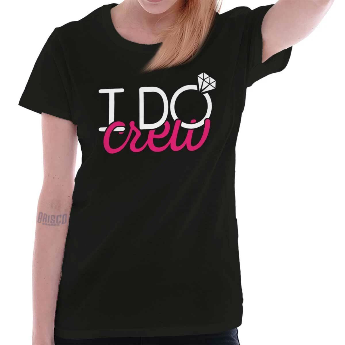 I Do Crew Matching Bachelorette Party Gift Graphic T Shirts for Women T-Shirts S