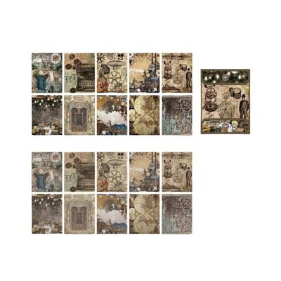 20 Sheets Aesthetic Decorative Paper for Scrapbook Journal Planner Photo Album Phone Case Scrapbooking Decoration Supply