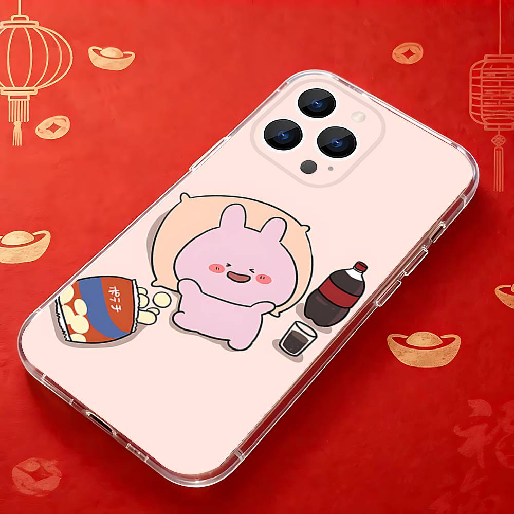 

Cartoon CUTE A-Asamimichan Phone Case For iPhone 17,16,15,14,13,12,11 Pro,Max,Plus,X,XS,XR,SE4,E Mini Clear Cover iPhone14PROMAX