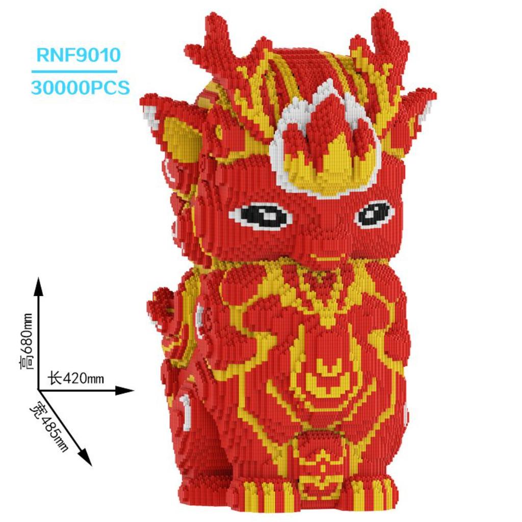 Magic Child Nezha Building Block Small Particles 2025 Boys And Girls Assembled Toys Adult Version Puzzle Gift Ornament