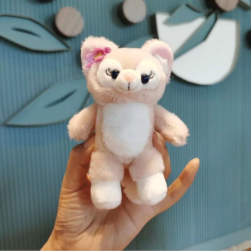 Adorable Pink Fox Keychain Plush Doll Charming Cake Decoration Gift Accessory