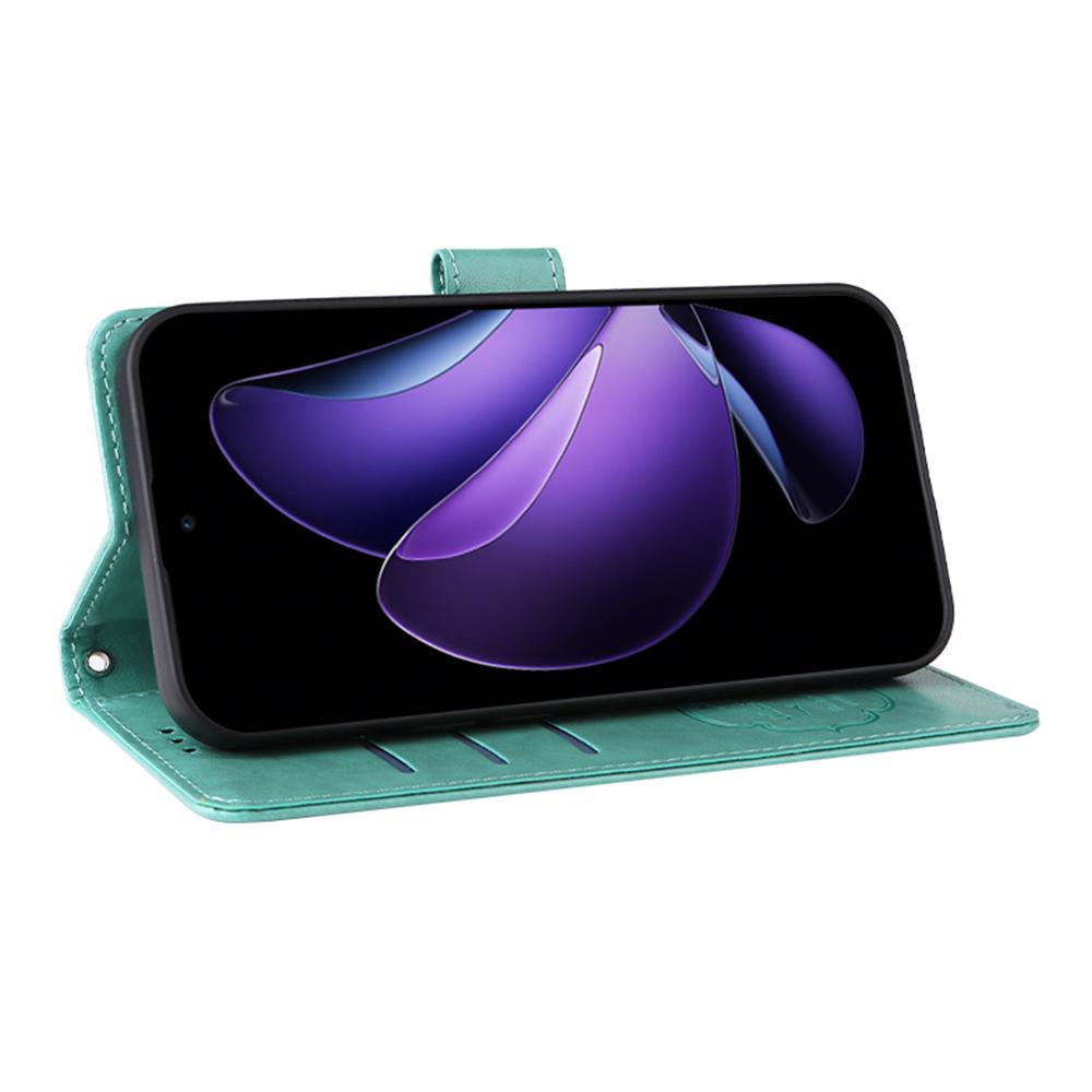 For Oppo Reno13 F 5G (Reno 13 FS 5G)/4G Leather Case Butterfly Floral Imprint Wallet Stand Cover