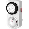 Temporizador mecánico compacto - GAO - Programador 3680W - 16A - 96 conmutaciones/día - Blanco