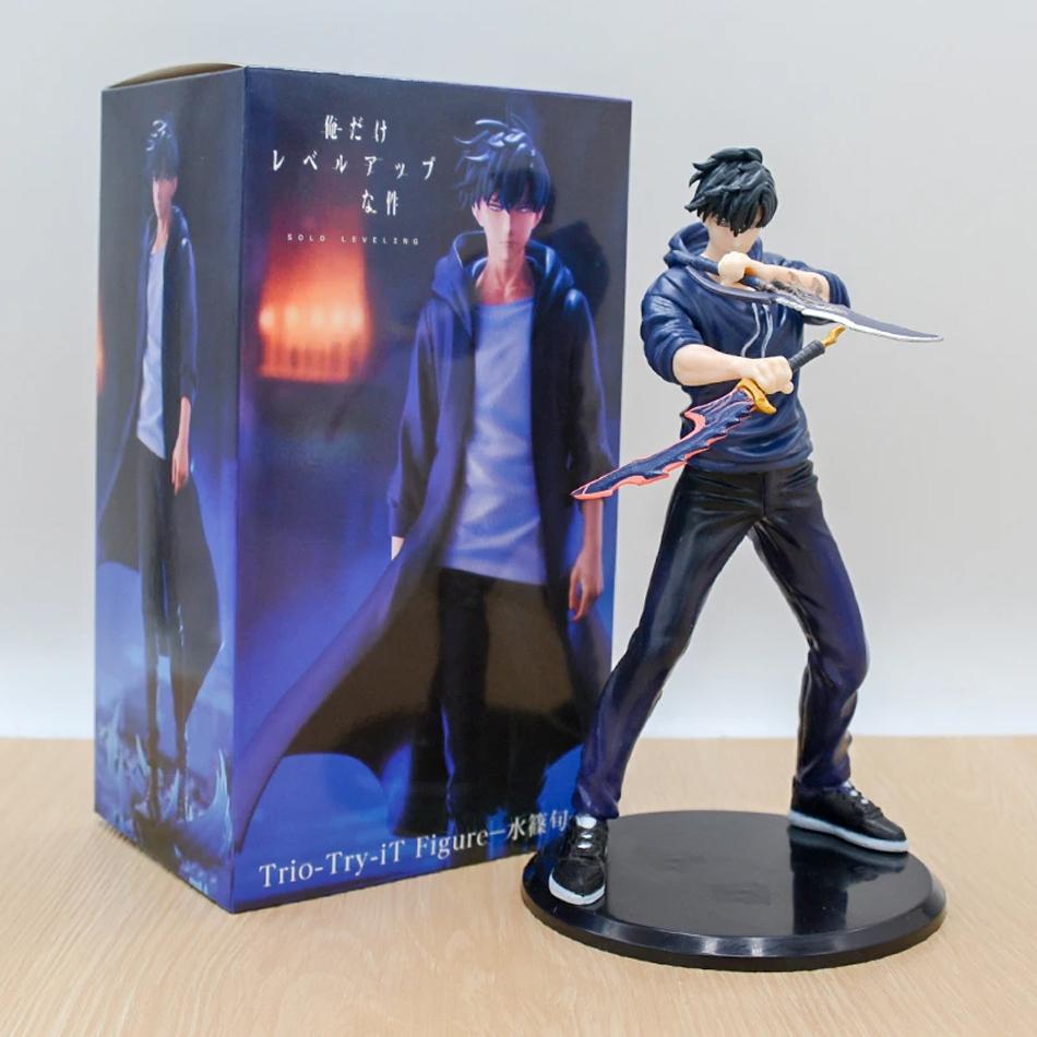 Solo Leveling Sung Jinwoo Anime Figure Mineral Dartal Level Up In Ken Shun Mizushino Action Figure Collectible Model Doll  Gifts