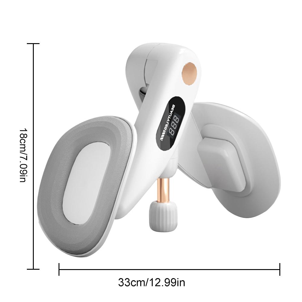 Thigh Trainer Tool with Counter Inner Thigh Exerciser Adjustable Thigh Muscle Strengthen Device for Arm Leg Thigh Toner Exercise