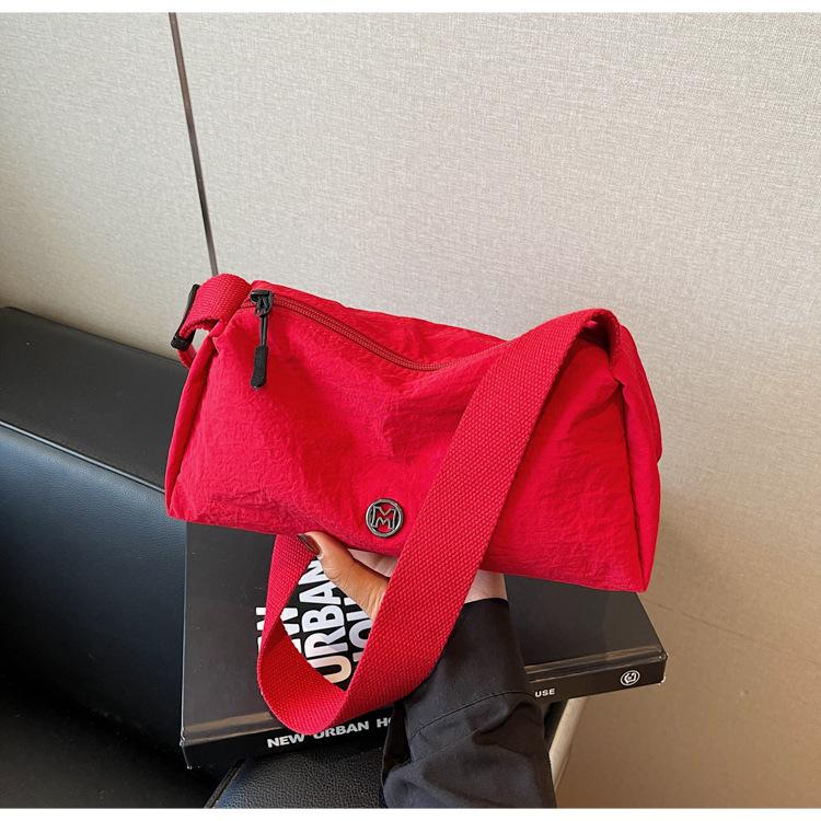 

Новая простая сумка-мессенджер большой вместимости, повседневная, для шопинга, модная, повседневная женская наплечная сумка-подушка бордовый