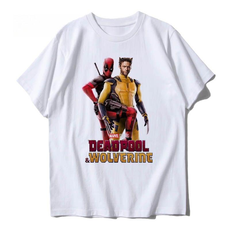 Genuine Deadpool T-Shirt Superhero Deadpool Wolverine Cotton Men's T-Shirt Loose Comfortable Short Sleeve