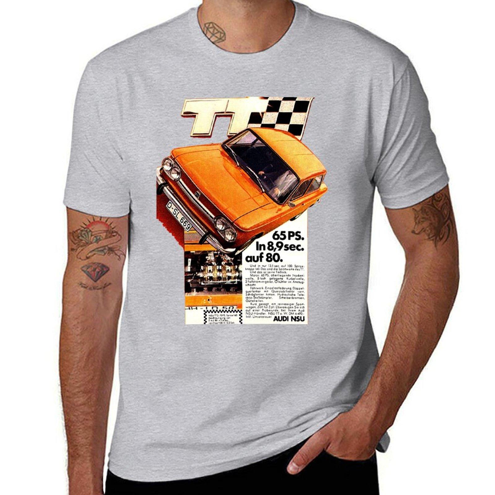 

NSU PRINZ TT - ADVERT T-Shirt oversized summer clothes blanks t shirts for men cotton M